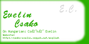 evelin csako business card